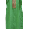 Ladies Green Long Kurti with Stone Work