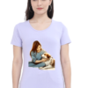 Pet Love-Themed Women's Premium Cotton T-Shirt