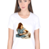 Pet Love-Themed Women's Premium Cotton T-Shirt