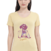 Beige Inspiration-Themed Women's Premium Cotton T-Shirt