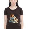Pet Love-Themed Women's Premium Cotton T-Shirt