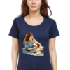 Pet Love-Themed Women's Premium Cotton T-Shirt