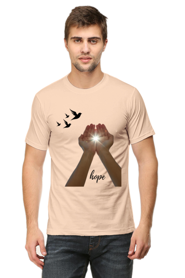 Hope-Themed Men's Premium Cotton T-Shirt