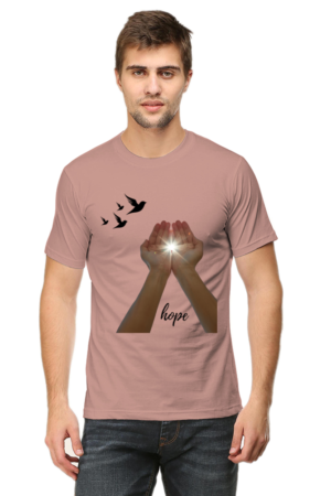 Hope-Themed Men's Premium Cotton T-Shirt