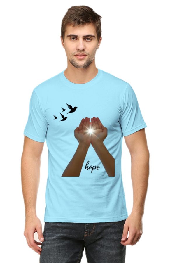Hope-Themed Men's Premium Cotton T-Shirt