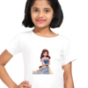 Princess-Themed Premium Cotton Tee for Girls