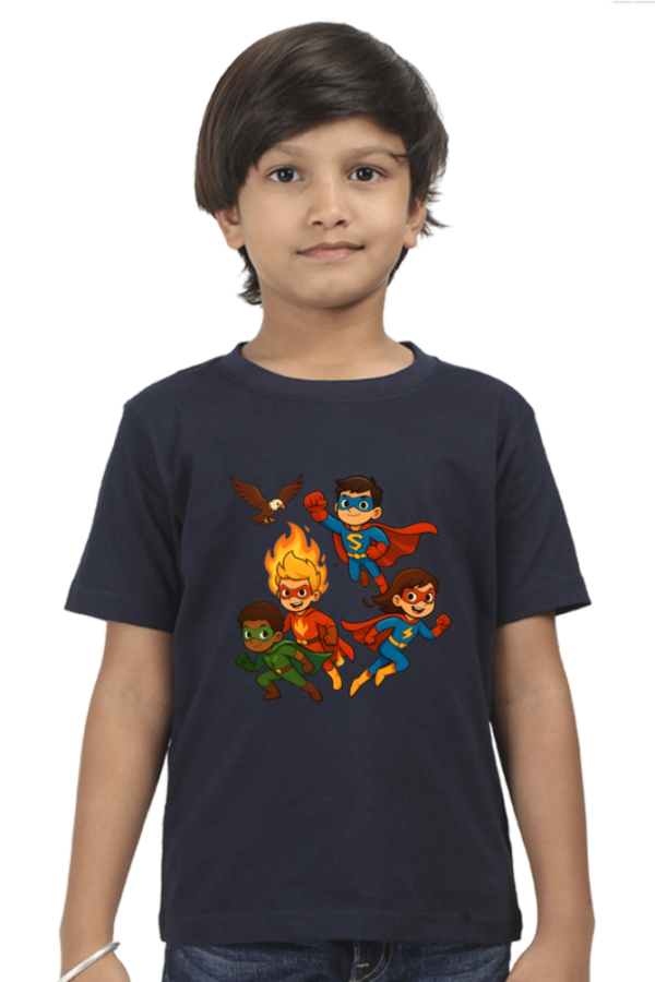 Premium Cotton Superheroes T-Shirt for Boys – Soft, Durable & Action-Packed