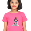 Princess-Themed Premium Cotton Tee for Girls