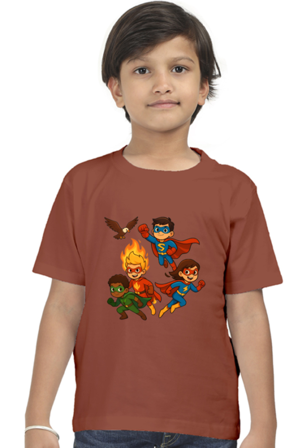 Premium Cotton Superheroes T-Shirt for Boys – Soft, Durable & Action-Packed