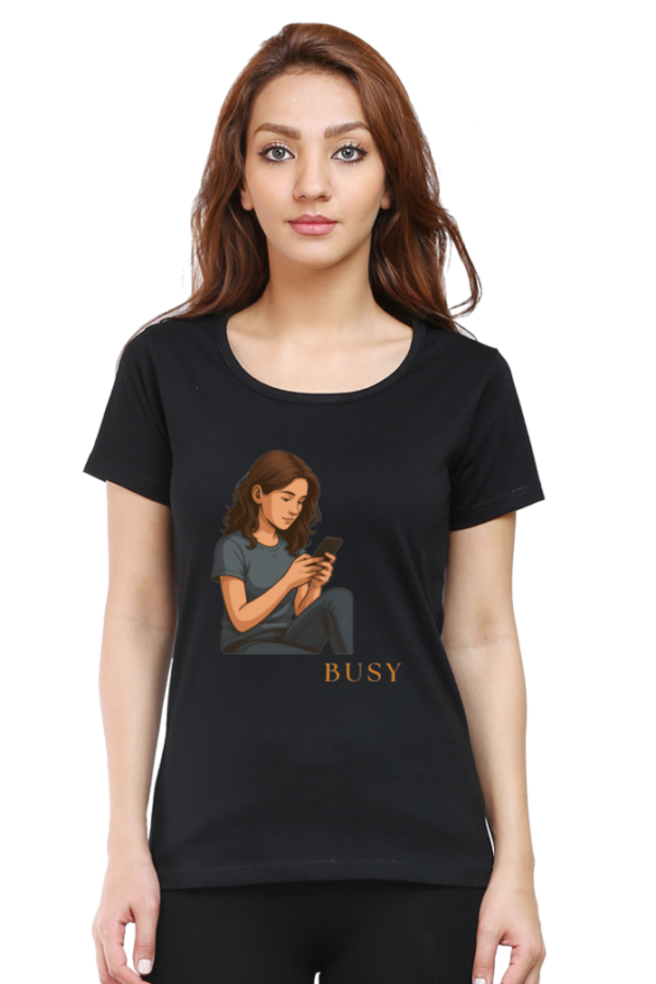 Black Busy & Brilliant – Women’s Premium Cotton T-Shirt
