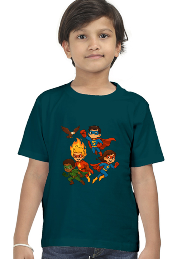 Premium Cotton Superheroes T-Shirt for Boys – Soft, Durable & Action-Packed