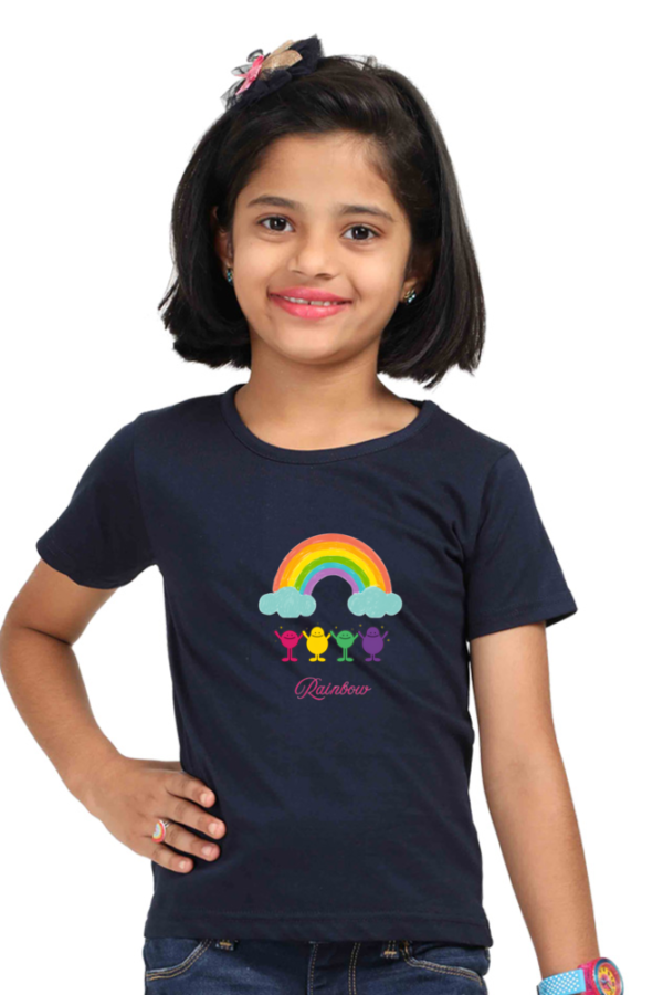 Rainbow Dreams – Girls Premium Cotton T-Shirt