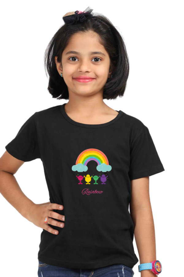 Rainbow Dreams – Girls Premium Cotton T-Shirt