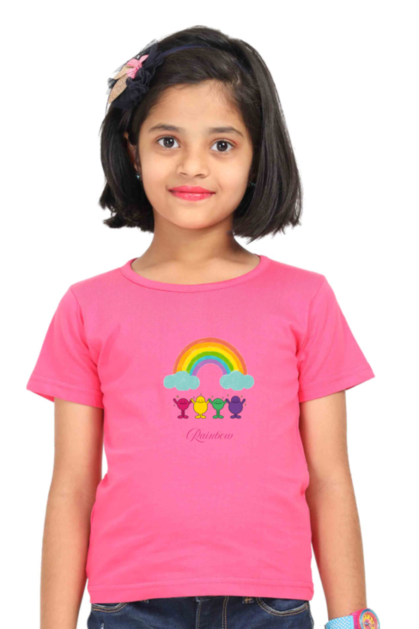 Rainbow Dreams – Girls Premium Cotton T-Shirt