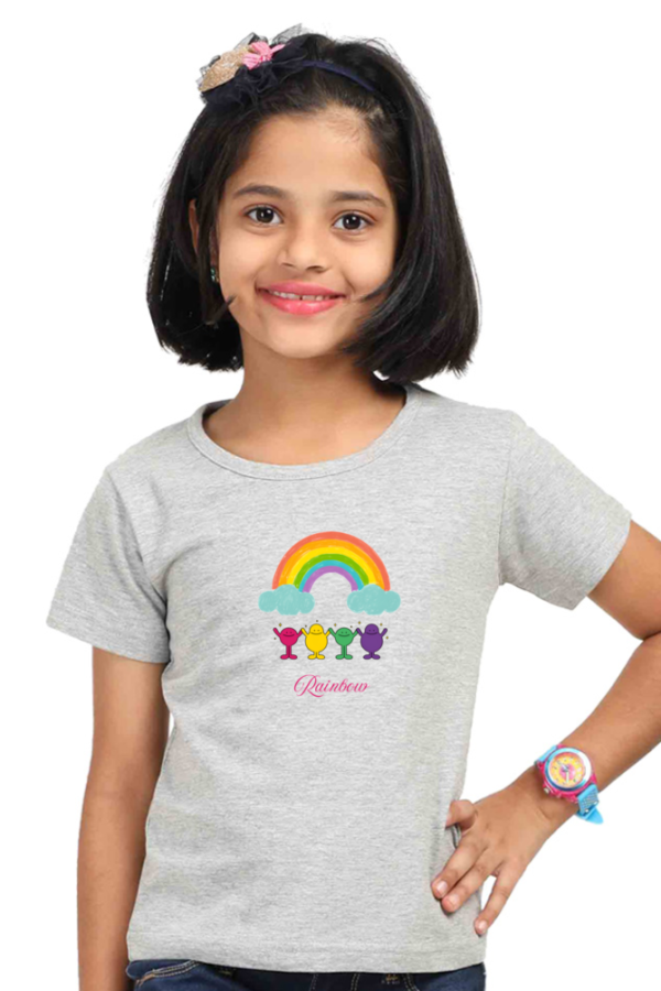 Rainbow Dreams – Girls Premium Cotton T-Shirt