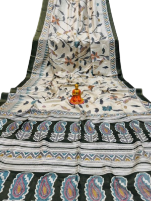 S00090 Art Tussar Silk saree with BP