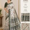 S00090-main Art Tussar Silk saree with BP