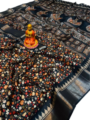 S00091 Art Tussar Silk saree with BP