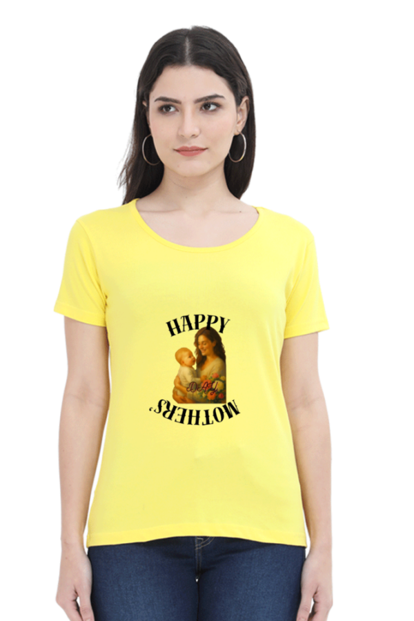 New Yellow Mom Mode: On – Stylish Mother’s Day Cotton T-Shirt for Women