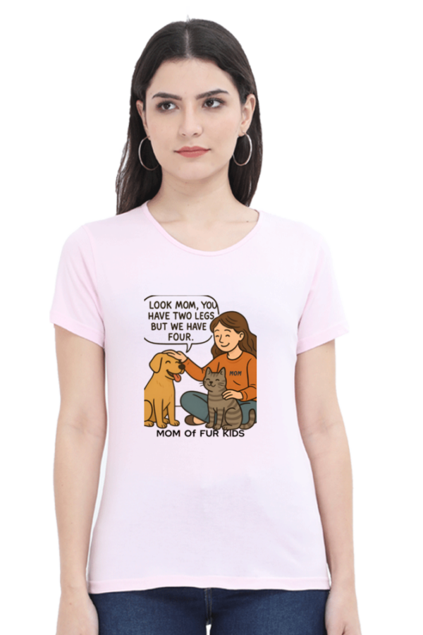 Premium Cotton Women's T-Shirt – "Mom Life" Edition