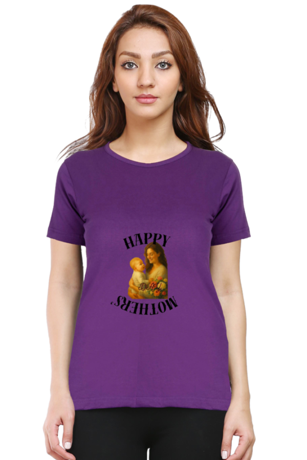 Purple Mom Mode: On – Stylish Mother’s Day Cotton T-Shirt for Women