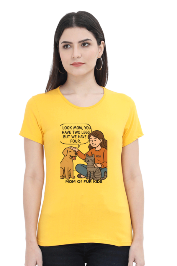Premium Cotton Women's T-Shirt – "Mom Life" Edition