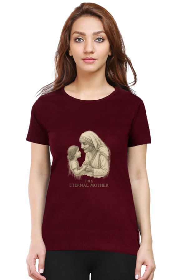 Maroon Super Mom Graphic Tee – Mother’s Day Special Cotton T-Shirt for Women
