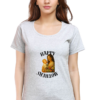 Grey Melange Mom Mode: On – Stylish Mother’s Day Cotton T-Shirt for Women
