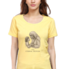 Yellow Super Mom Graphic Tee – Mother’s Day Special Cotton T-Shirt for Women
