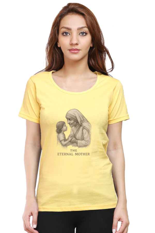 Yellow Super Mom Graphic Tee – Mother’s Day Special Cotton T-Shirt for Women