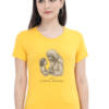 Golden Yellow Super Mom Graphic Tee – Mother’s Day Special Cotton T-Shirt for Women