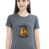 Charcoal Melange Mom Mode: On – Stylish Mother’s Day Cotton T-Shirt for Women