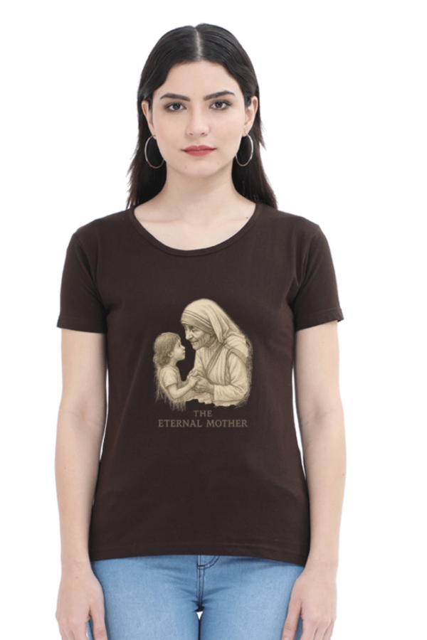 Coffee Brown Super Mom Graphic Tee – Mother’s Day Special Cotton T-Shirt for Women