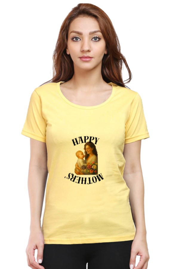 Yellow Mom Mode: On – Stylish Mother’s Day Cotton T-Shirt for Women
