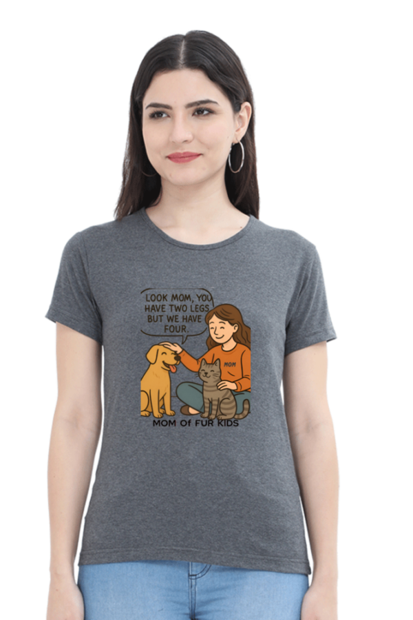 Premium Cotton Women's T-Shirt – "Mom Life" Edition