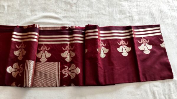 Maroon Muga Cotton Handloom