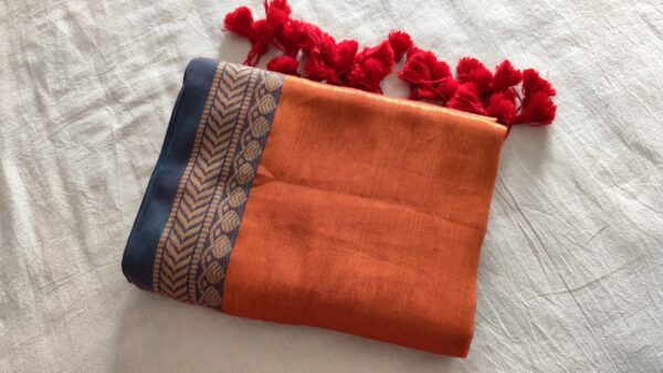 WhatsApp Image 2025-07-20 at 12.34.51 PM Tissue Cotton Saree with Broad Border (BP)