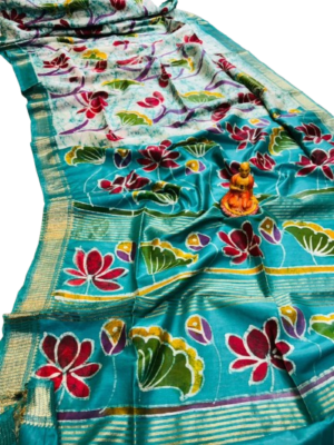 S00235 Batik Silk Saree with BP