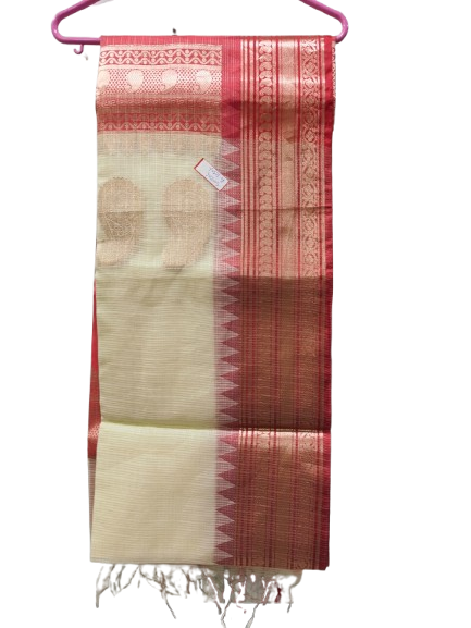 Kota Gadwal Saree with Blouse Piece – Lightweight Handwoven Saree