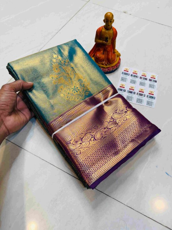 Tissue Kanjivaram Silk Saree Online - Silk Mark Certified Wedding Saree | Drape in Style