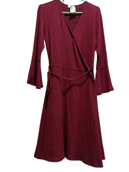 Maroon Angrakha Design Winter Shrug for Women