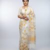 Resham Kota Saree with Blouse Piece – S00191 Resham Kota saree worn by model with blouse piece