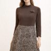 Ladies coffee brown dress
