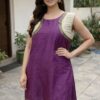 Ladies purple short kurti