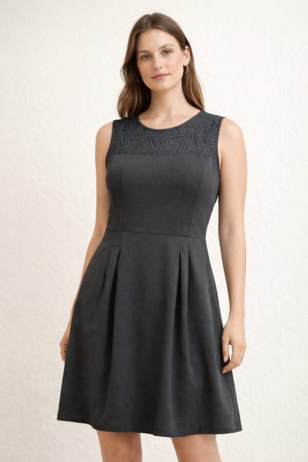 Ladies sleeveless black dress