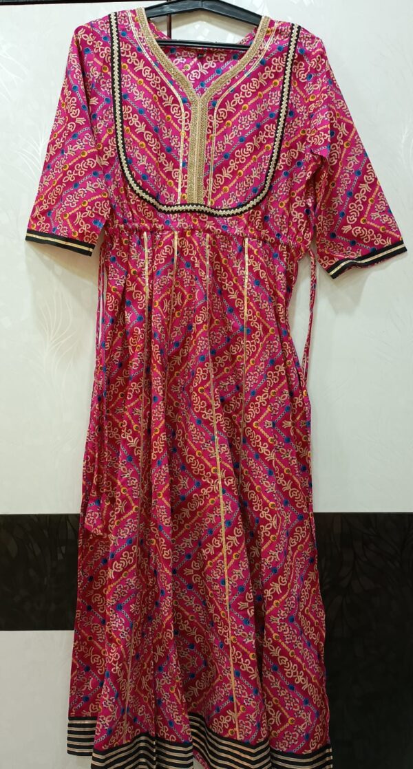 pink-ethnic-cotton-gown-k00130-gallery1 Pink Ethnic Cotton Gown
