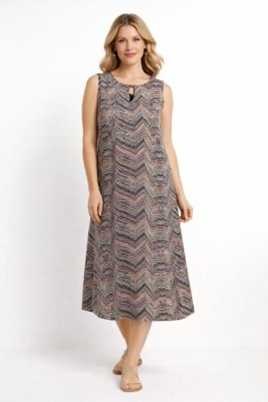 Abstract Design Tunic – K00080 | Drape In Style Abstract design tunic for women