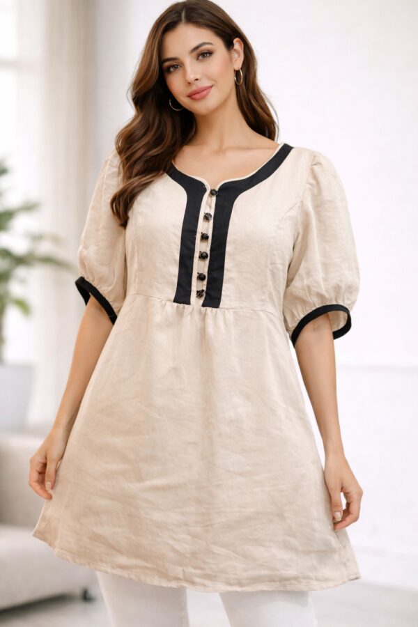 Fit and Flare Silk Top – K00152 | Drape In Style Fit and flare silk top for women