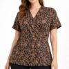 Multi colour georgette shirt top for women