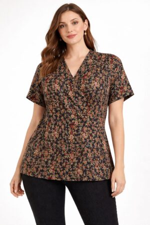 Multi colour georgette shirt top for women